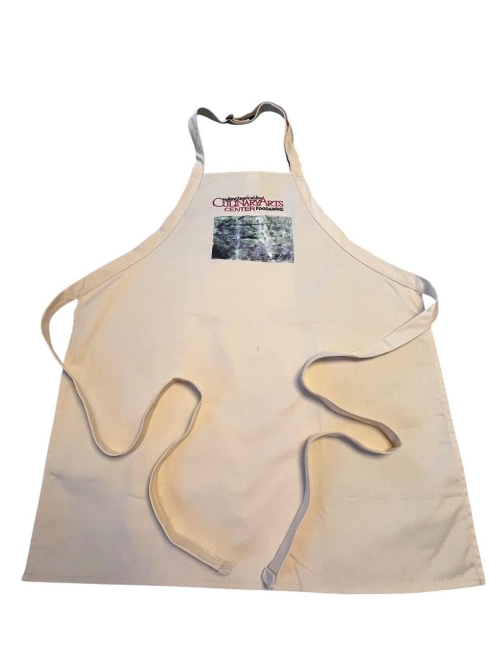 Holland America Line Culinary Arts Center Apron Food & Wine Cruise Souvenir Beig